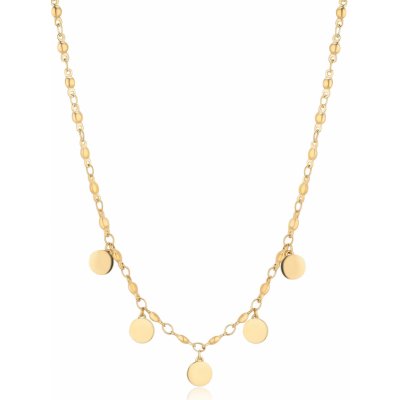 S'Agapõ Pozlacený ocelový náhrdelník s penízky SUM02 – Zboží Dáma