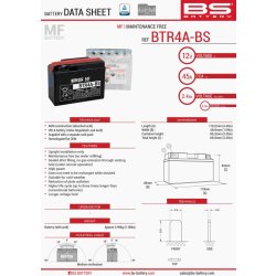 BS Battery BTR4A-BS