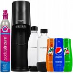 SodaStream Terra Black + Sirup Pepsi 440 ml + Sirup Mirinda 440 ml + Sirup 7UP 440 ml – Zbozi.Blesk.cz