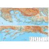 Nástěnné mapy Gizi Map Chorvatské pobřeží - nástěnná mapa 125 x 88 cm Varianta: bez rámu v tubusu, Provedení: laminovaná mapa v lištách