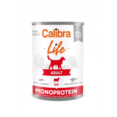 Calibra Life Dog Adult Beef with Carrots 12 x 400 g