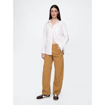 GAP Džíny Barrel High Rise Hnědá – Zbozi.Blesk.cz