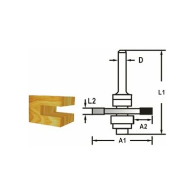 MAKITA D-48979 Kotoučová fréza složiskem stopka 8 mm,47,6x4x59 mm – Hledejceny.cz
