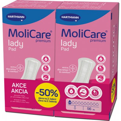 MoliCare LadyPad 0,5 kapky Duopack 2 x 28 ks – Zboží Dáma
