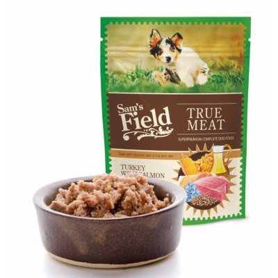Sam's Field True Meat Puppy Turkey with Salmon & Linseed Oil 260 g – Sleviste.cz