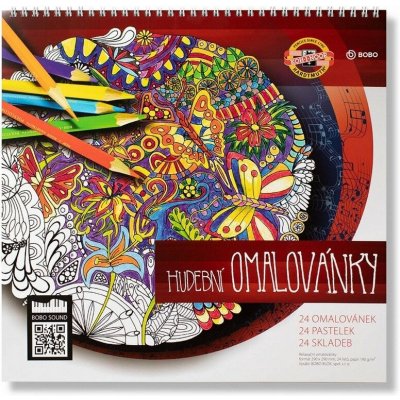 Hudební omalovánky 290 x 290 mm, 20 listů – Zboží Dáma