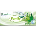Tento sensitive papírové kapesníčky Aloe vera 3-vrstvé 10 x 10 ks – Zbozi.Blesk.cz