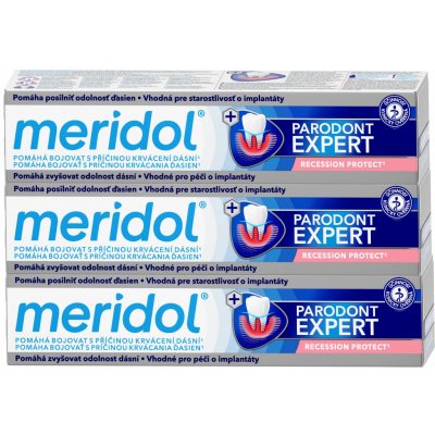 Meridol zubní pasta Parodont Expert 3 x 75 ml – Zboží Dáma