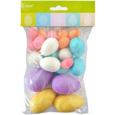Kraslice brokátové mix rozměrů(24ks/bal) – Hledejceny.cz