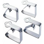 Wenko Klipy na ubrus 6x2 cm stříbrné 4 ks – Zboží Dáma