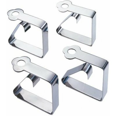 Wenko Klipy na ubrus 6x2 cm stříbrné 4 ks – Zboží Dáma