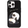 Pouzdro a kryt na mobilní telefon Apple Pouzdro AppleMix Apple iPhone 13 Pro Max - roztomilá panda - gumové - černé