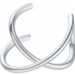 SARINES Křížený earcuff ze stříbrné chirurgické oceli S9917 – Zboží Dáma