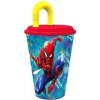 Dětská láhev a učící hrnek Storline kelímek plastový s brčkem a víčkem Spiderman 430 ml ST37930