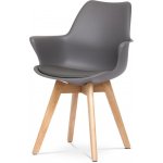 Autronic Apollo masiv plast ekokůže buk / šedá – Hledejceny.cz