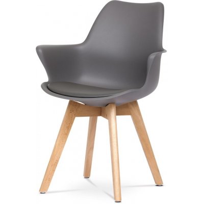 Autronic Apollo masiv plast ekokůže buk / šedá – Hledejceny.cz