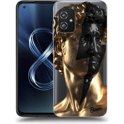 Pouzdro Picasee silikonové Asus Zenfone 8 ZS590KS - Wildfire - Gold čiré – Zbozi.Blesk.cz