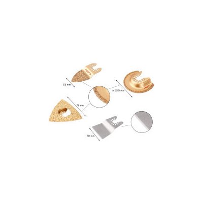 Sada nástrojů pro oscilační brusku FESTA 4ks – Zboží Dáma