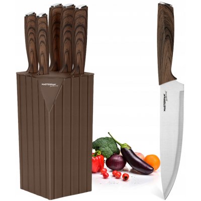 Sada nožů v krabici Masterpan Nože ve stojanu PREMIUM 5 ks – Sleviste.cz