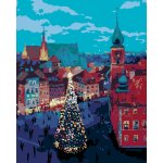 ZUTY Malování podle čísel VÁNOČNÍ STROMEK PŘED ZÁMKEM VE VARŠAVĚ 40 x 50 cm – Zboží Dáma
