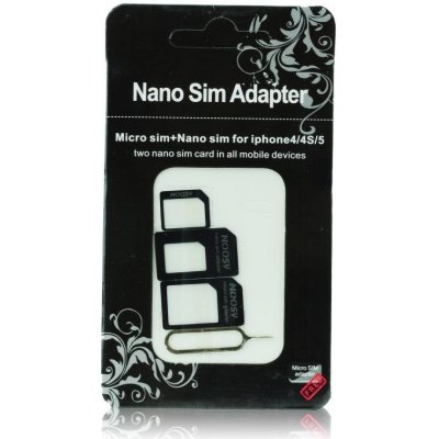 NOOSY Nano/Micro SIM adaptér 3v1 61321 – Zbozi.Blesk.cz