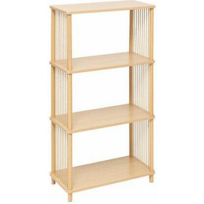 Skandinávská police na knihy Kord 4patrová přírodní do obýváku a ložnice 5five – Sleviste.cz