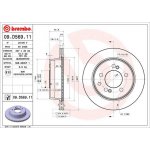 Brzdový kotouč BREMBO 09.D569.11