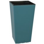 PLASTKON Samozavlažovací květináč Elise tyrkysový 20 x 20 x 36 cm – Hledejceny.cz