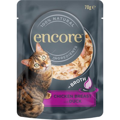 Encore Cat Pouch kuřecí prsa s kachnou 16 x 70 g