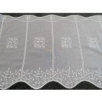 Záclona na vitrážku - voálová s výšivkou 550/045 45 cm – Hledejceny.cz