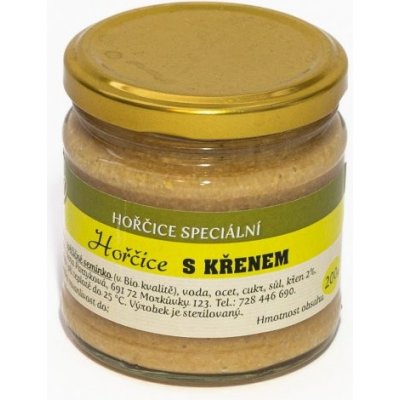 Hořčice Partyková Hořčice s křenem 200 g – Zboží Dáma