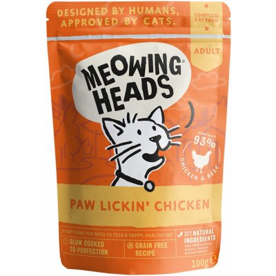 Meowing Heads pro kočky Kuře Hovězí 100 g – Zboží Mobilmania