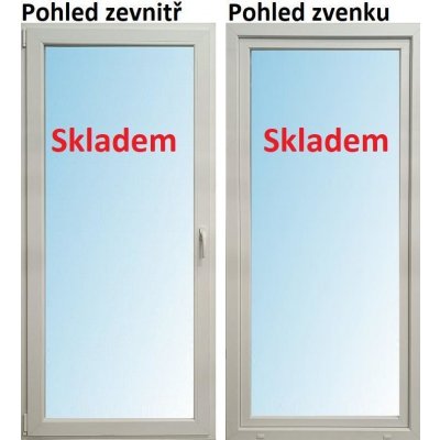 SMART Balkonové dveře 100x200 Bílá / Bílá, Levé, Otevíravé i Sklopné – Zbozi.Blesk.cz