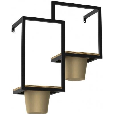 Luminex Nástěnný květináč 46 x 36 cm zlatá 8095 – Hledejceny.cz