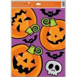 Anděl Okenní fólie Halloween Vykukující dýně 30 x 42 cm – Hledejceny.cz