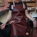 zVostra kožená zástěra Red design look – Zboží Dáma