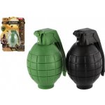 Teddies ruční granát plast 10cm na baterie se zvukem se světlem 2 barvy – Zboží Mobilmania