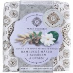 Perlé Cosmetic Natural bambucké máslo s jasmínem a ovsem ručně vyráběné přírodní mýdlo 115 g – Hledejceny.cz