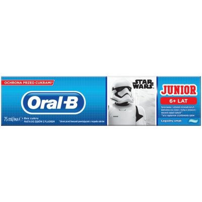 Oral-B Junior Star Wars Zubní Pasta Od 6 Let 75ml – Zbozi.Blesk.cz