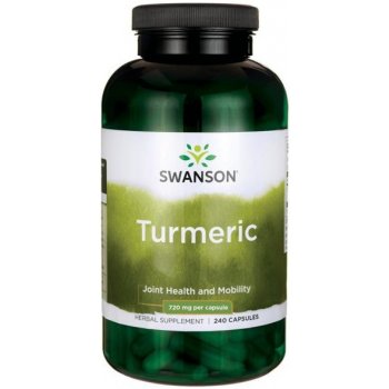 Swanson Turmeric Kurkuma 720 mg 240 kapslí
