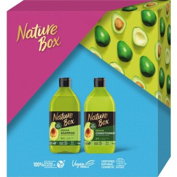 Nature Box Avocado regenerační šampon 385 ml + regenerační balzám 385 ml  dárková sada od 208 Kč - Heureka.cz