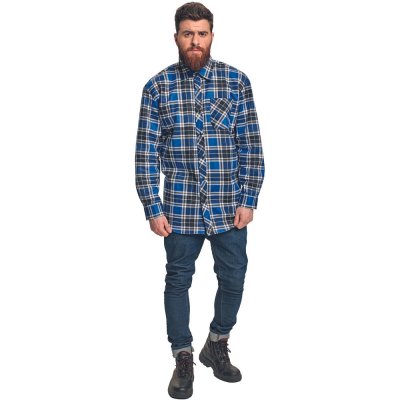 Cerva Saturn flanelová košile modrá – Sleviste.cz