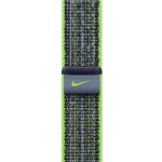 Apple Watch 45mm jasně zelený/modrý provlékací sportovní řemínek Nike MTL43ZM/A – Zboží Živě