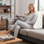 Costway Memory Foam Polštář na spaní Klínový polštář na spaní bílý – Hledejceny.cz