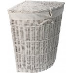 ČistéDřevo Proutěný bílý rohový obšitý – Zboží Dáma