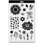 Aladine Plastová šablona kytičky 20 x 30 cm – Zbozi.Blesk.cz