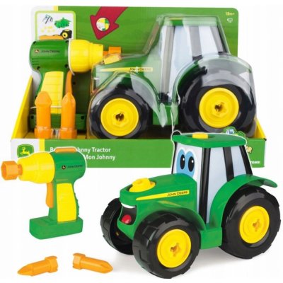 TOMY Traktor John Deere Johnny + šroubovák – Zboží Dáma