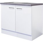 Flex-Well Kuchyňská skříňka Joelina pod dřez, vč. dřezu, 100 x 86 x 57,1 cm – Sleviste.cz