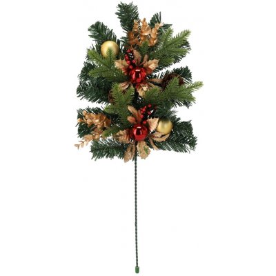 Pro-Tech shop Vánoční dekorativní větvička 60cm červeno-zlatá 69631 – Hledejceny.cz