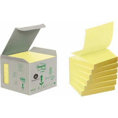 3M Post-it - recyklované Z-bločky - 76 × 76 mm, 6 × 100 l. – Hledejceny.cz